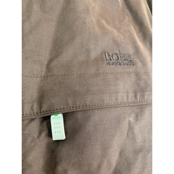 Boss Hugo Boss Brown Mens Bomber Jacket S Lined Insulated Zip Jadon1 RJ10616 - Picture 8 of 12